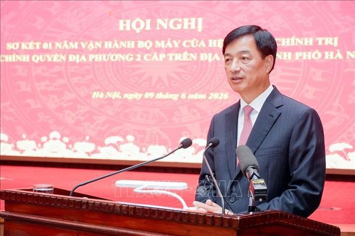 Đồng chí Nguyễn Duy Ngọc, Ủy viên Bộ Chính trị, Bí thư Trung ương Đảng, Trưởng Ban Tổ chức Trung ương dự Hội nghị. Ảnh: Trung Nguyên/TTXVN