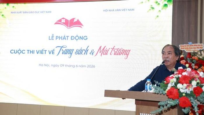 Nhà thơ Nguyễn Quang Thiều - Chủ tịch Hội Nhà văn Việt Nam.