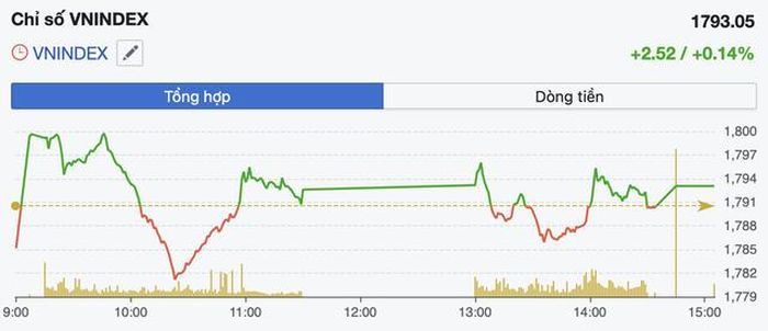 Diễn biến VN-Index trong phiên 9/6.