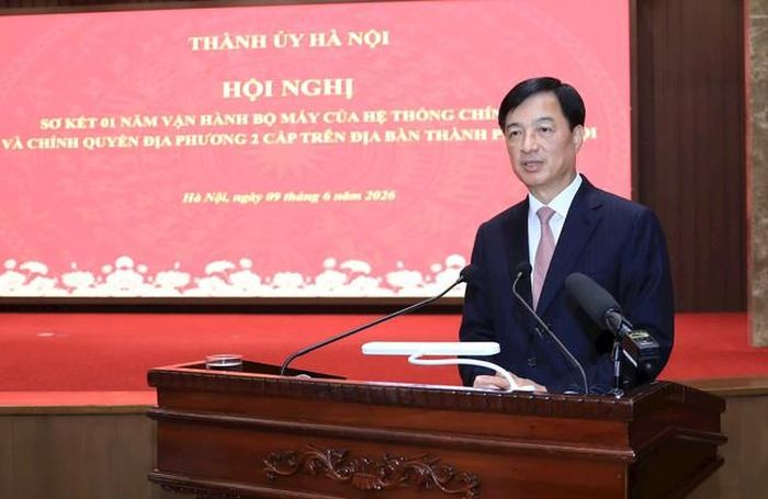 Ủy viên Bộ Chính trị, Bí thư Trung ương Đảng, Trưởng ban Tổ chức Trung ương Nguyễn Duy Ngọc phát biểu chỉ đạo (Ảnh: Quang Thái).