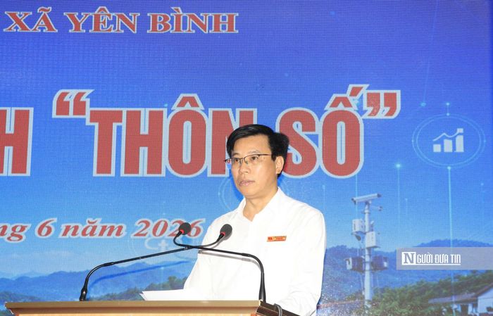 Ông Lê Minh Đức phát biểu tại buổi lễ.