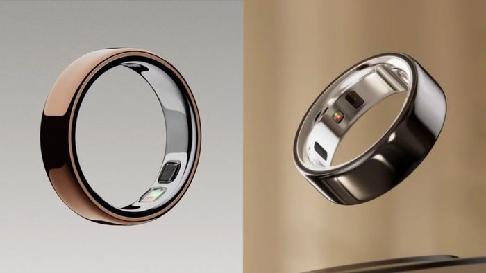 Oura Ring 5 (trái) và Oura Ring 4 (phải)