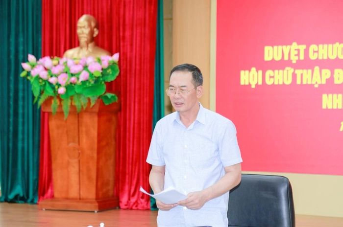 Đồng chí Trịnh Tuấn Sinh, Phó Bí thư Tỉnh ủy, Chủ tịch Ủy ban MTTQ tỉnh phát biểu kết luận hội nghị.