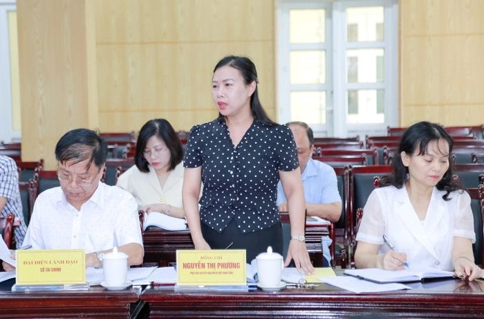 Đại diện Ủy ban MTTQ tỉnh phát biểu tại hội nghị.