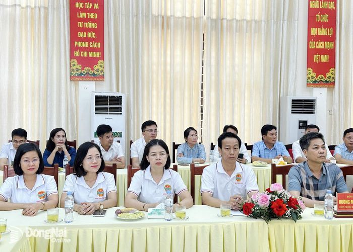 Đoàn công tác Hội Nông dân thành phố Đồng Nai tham dự hội nghị. Ảnh: CTV