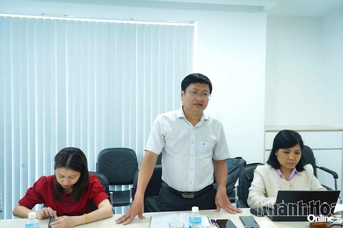 Ông Huỳnh Tấn Hải phát biểu tại buổi làm việc.