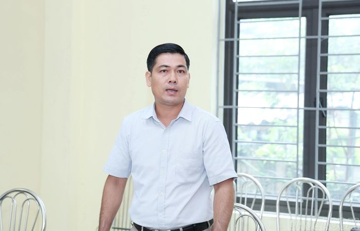 Lãnh đạo các phòng chuyên môn của xã Lâm Thượng phát biểu nêu kiến nghị với đoàn khảo sát.