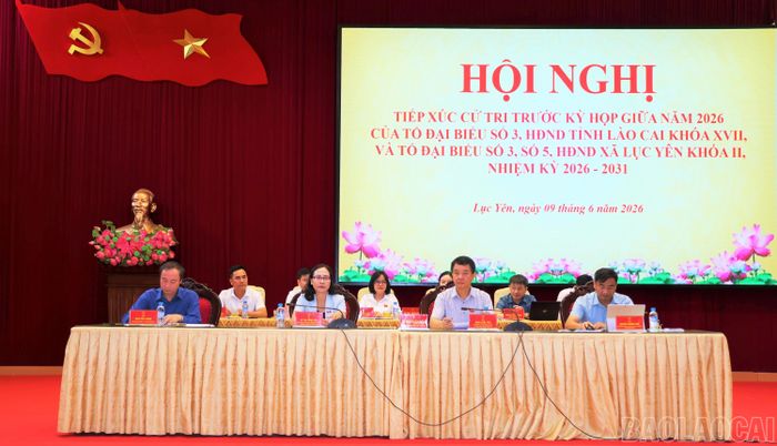 Các đại biểu Tổ số 3 HĐND tỉnh Lào Cai.