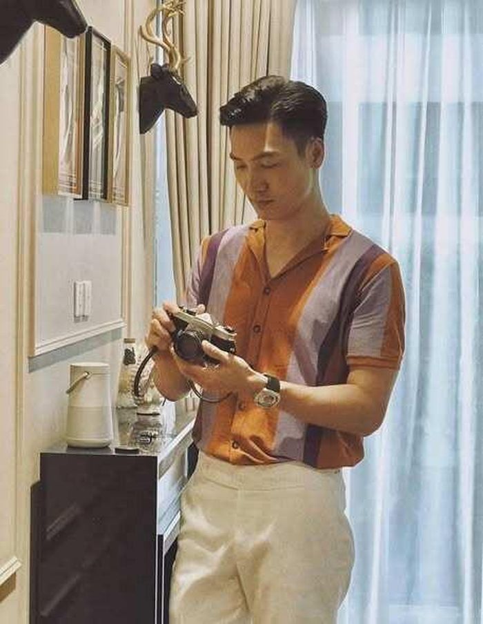 Mạnh Trường và con trai - bé Bon.