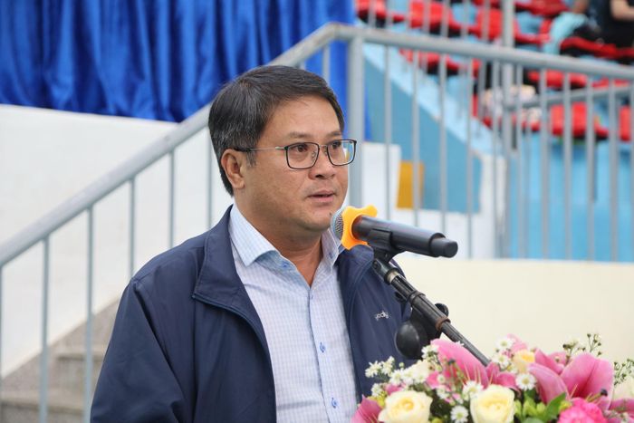 Phó Giám đốc Sở Văn hóa, Thể thao và Du lịch tỉnh Lâm Đồng Huỳnh Ngọc Tâm phát biểu khai mạc