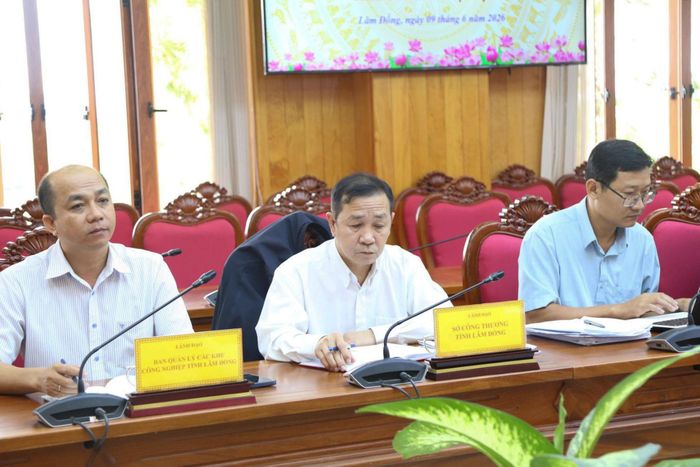 Các sở, ngành tham dự cuộc họp