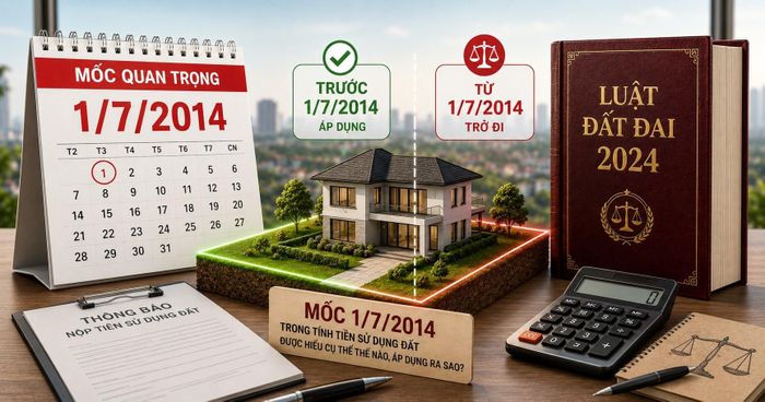 Điều kiện liên quan đến mốc thời gian 1/7/2014 chỉ được áp dụng với một số trường hợp cụ thể chứ không phải là tất cả. Ảnh minh họa