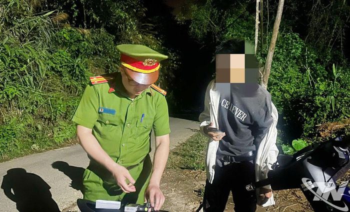 Công an các xã, phường tại Thái Nguyên tăng cường tuần tra kiểm soát địa bàn, nhất là vào ban đêm.