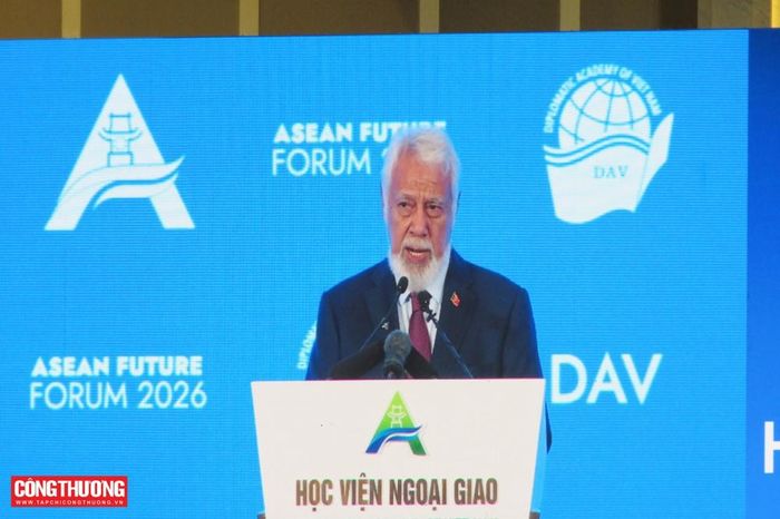 Thủ tướng Timor-Leste Kay Rala Xanana Gusmão phát biểu tại Phiên khai mạc Diễn đàn Tương lai ASEAN 2026