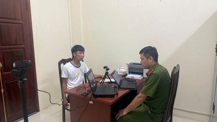Đối tượng Bùi Văn Đạt tại Cơ quan điều tra.