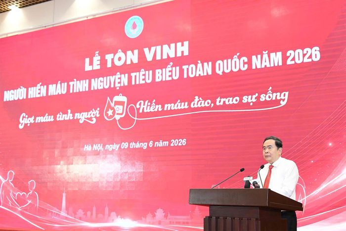 Chủ tịch Quốc hội Trần Thanh Mẫn phát biểu tại Lễ tôn vinh