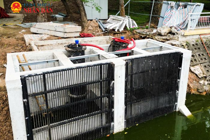 Hạng mục cải tạo tiêu thoát nước mưa, tăng cường chức năng trữ nước cũng đã hoàn thành