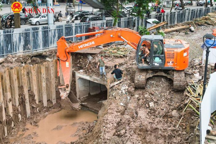 Đây là công trình trọng điểm nhằm tăng năng lực tiêu thoát nước cho khu vực phía Nam thành phố Hà Nội