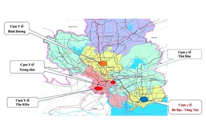 Khu vực Bà Rịa – Vũng Tàu được xác định là một trong năm cụm y tế chuyên sâu của TP. Hồ Chí Minh