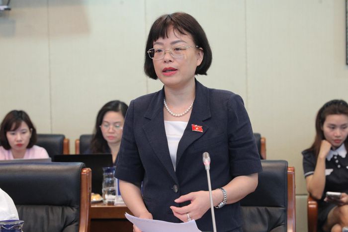 Phó Chủ nhiệm Ủy ban Khoa học, Công nghệ và Môi trường Nguyễn Thị Mai Phương phát biểu
