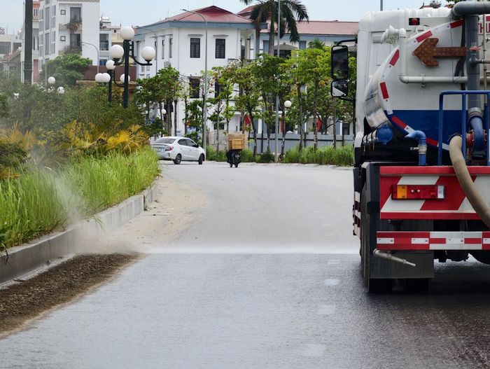 Các đơn vị vận tải, nhà thầu thi công được yêu cầu tăng cường bảo đảm vệ sinh môi trường