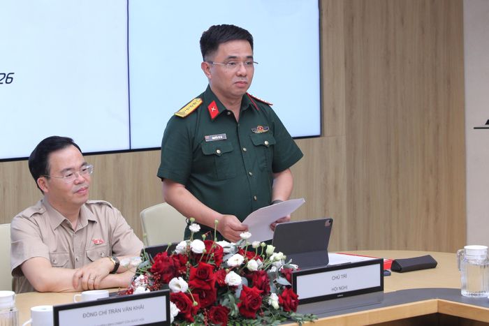 Phó Tổng Giám đốc tập đoàn Viettel, Đại tá Nguyễn Vũ Hà phát biểu