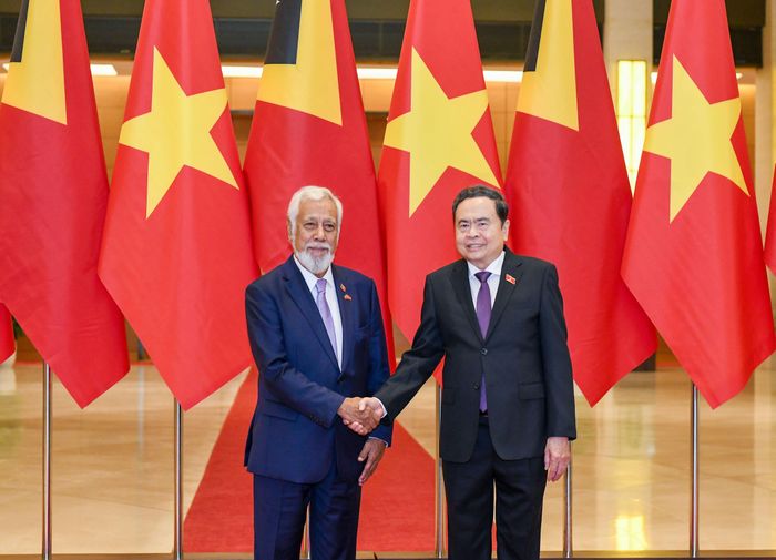 Chủ tịch Quốc hội Trần Thanh Mẫn và Thủ tướng Timor-Leste Kay Rala Xanana Gusmão