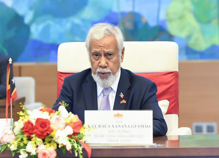 Thủ tướng Timor-Leste Kay Rala Xanana Gusmão phát biểu tại cuộc hội kiến