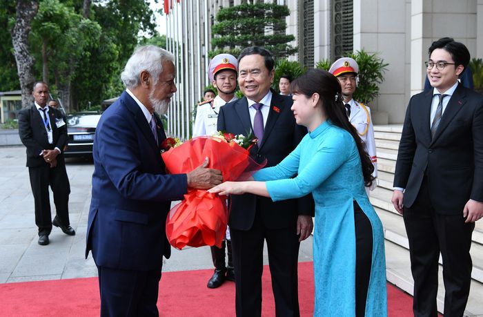 Chủ tịch Quốc hội Trần Thanh Mẫn đón Thủ tướng Timor-Leste Kay Rala Xanana Gusmão
