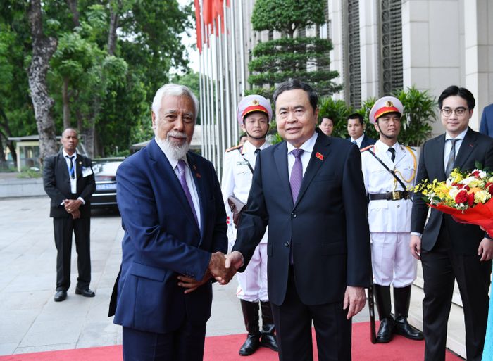 Chủ tịch Quốc hội Trần Thanh Mẫn đón Thủ tướng Timor-Leste Kay Rala Xanana Gusmão