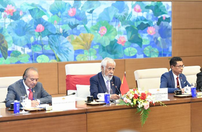 Thủ tướng Timor-Leste Kay Rala Xanana Gusmão phát biểu tại cuộc hội kiến