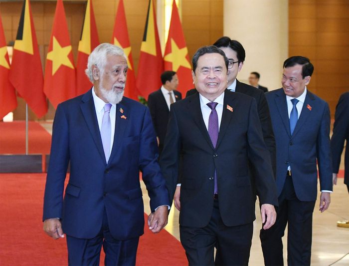 Chủ tịch Quốc hội Trần Thanh Mẫn và Thủ tướng Timor-Leste Kay Rala Xanana Gusmão