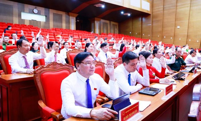 Các đại biểu biểu quyết tại kỳ họp