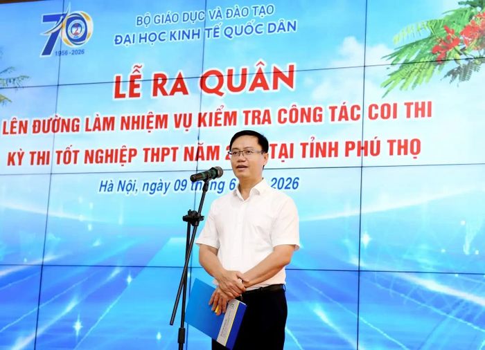 PGS.TS Bùi Đức Thọ, Giám đốc Đại học Kinh tế Quốc dân phát biểu