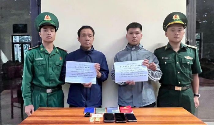 Vỹ và Dương tại Đồn Biên phòng Cửa khẩu quốc tế Bờ Y.