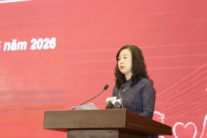Bộ trưởng Bộ Y tế Đào Hồng Lan phát biểu tại lễ tôn vinh.
