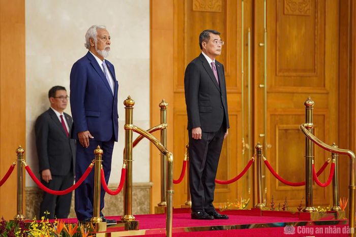Thủ tướng Lê Minh Hưng chủ trì lễ đón Thủ tướng Timor Leste Kay Rala Xanana Gusmão.
