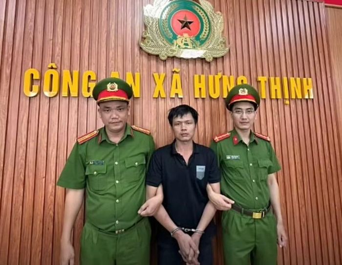 Đối tượng tại cơ quan Công an.
