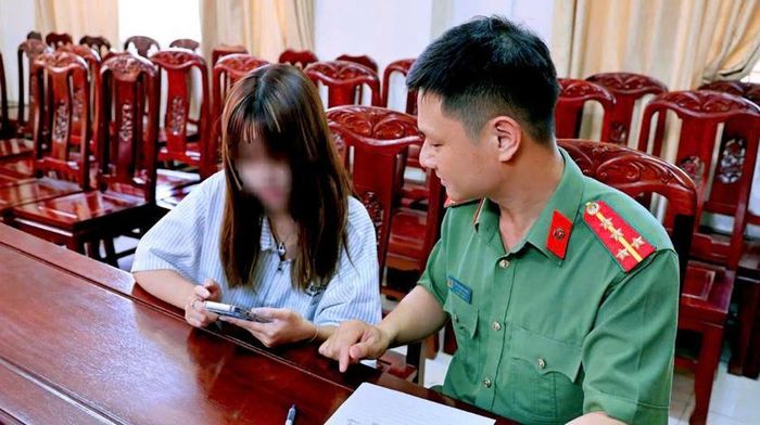 L.Q.A. đã gỡ bỏ các bài viết sai sự thật trên mạng xã hội. Ảnh: Công an Ninh Bình