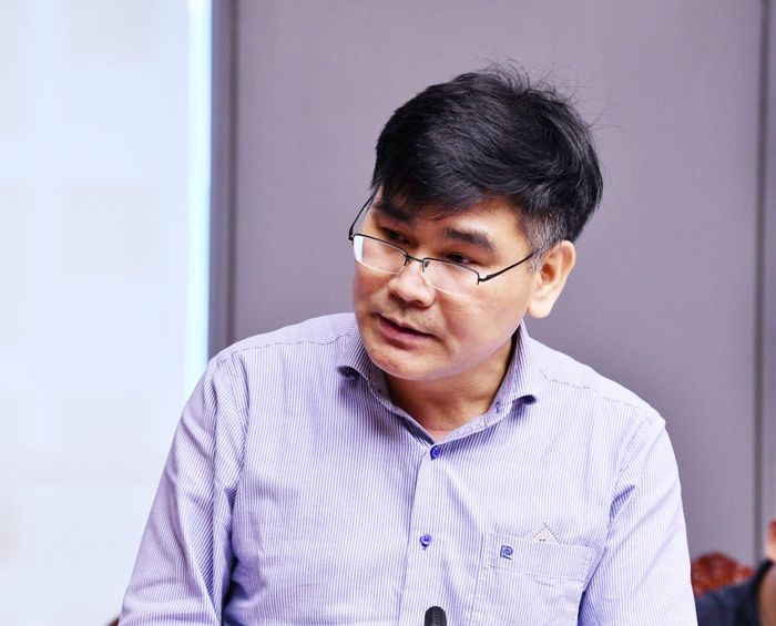 PGS,TS. Nguyễn Thế Quân - Trường Đại học Xây dựng Hà Nội phát biểu. Ảnh: N.Lộc