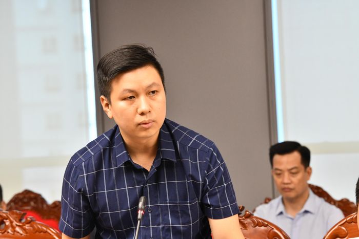 TS. Hoàng Hải Ninh - Học viện Tài chính phát biểu ý kiến. Ảnh: N.Lộc