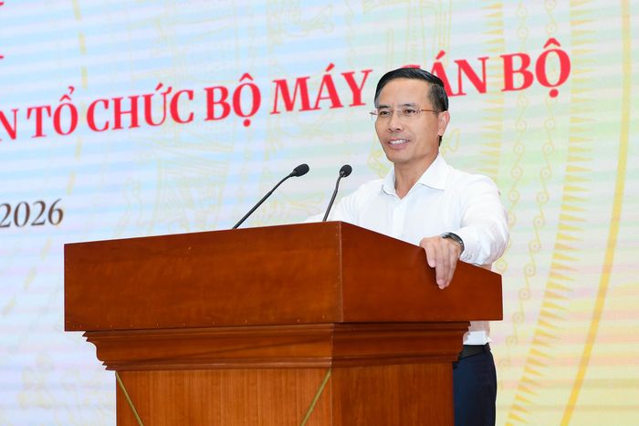 Thống đốc NHNN Phạm Đức Ấn yêu cầu toàn hệ thống tiếp tục đẩy mạnh sắp xếp, hoàn thiện tổ chức bộ máy theo hướng tinh gọn, hiệu lực, hiệu quả. Ảnh: SBV