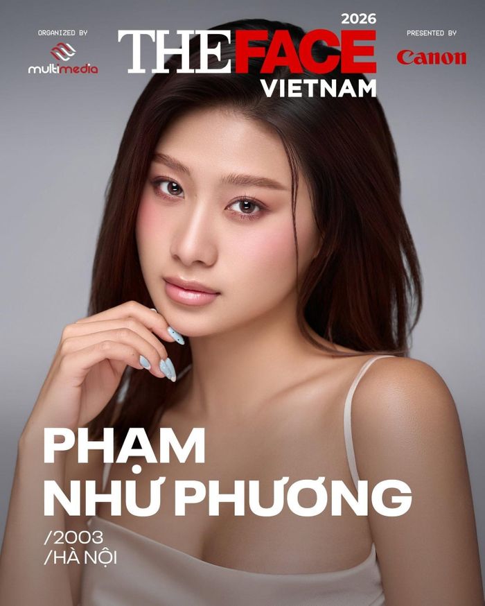Hồ sơ dự thi của Phạm Như Phương tại The Face Vietnam 2026. (Ảnh: The Face Vietnam)
