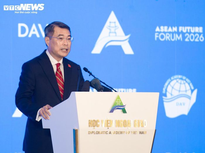 Thủ tướng Lê Minh Hưng phát biểu dẫn đề tại khai mạc Diễn đàn Tương lai ASEAN.