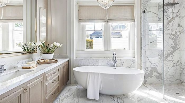 Không nên đặt phòng tắm ở trung tâm nhà. (Ảnh: Homedit)
