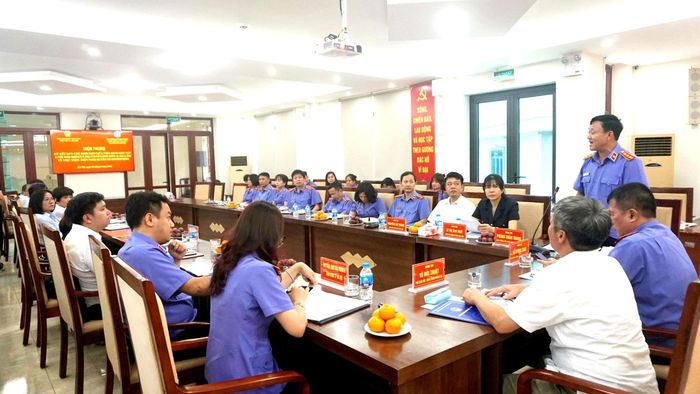 Mô hình phối hợp liên ngành giữa cơ quan BHXH và Viện KSND sẽ được hai ngành triển khai nhân rộng trên toàn thành phố trong thời gian tới. Ảnh: B.Duy