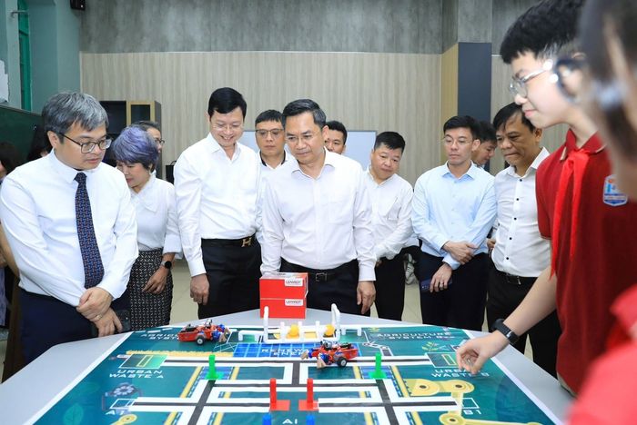 Hà Nội ứng dụng AI trong dạy học. Ảnh PV