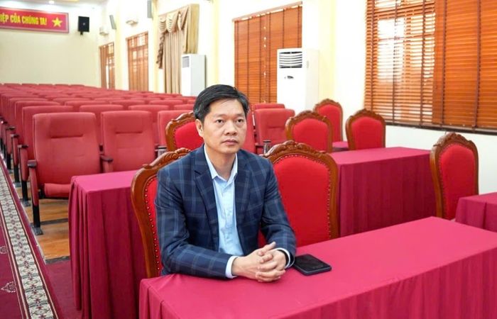 Bí thư Đảng ủy, Chủ tịch HĐND xã Dương Hòa Phùng Bá Nhân. Ảnh: VH