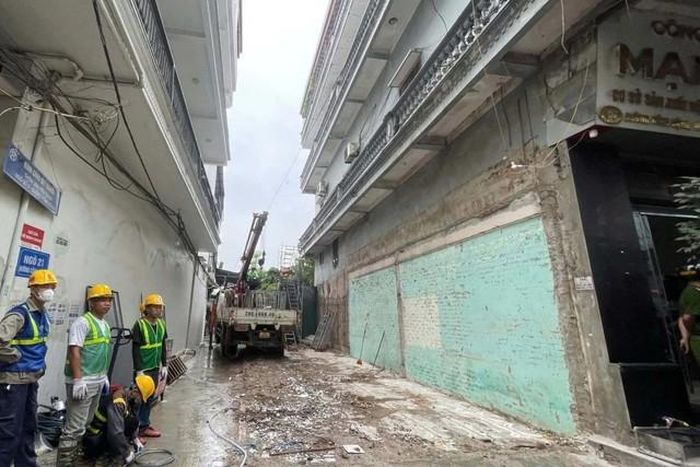 Khu vực nơi xảy ra sự việc tại xã Tây Phương.