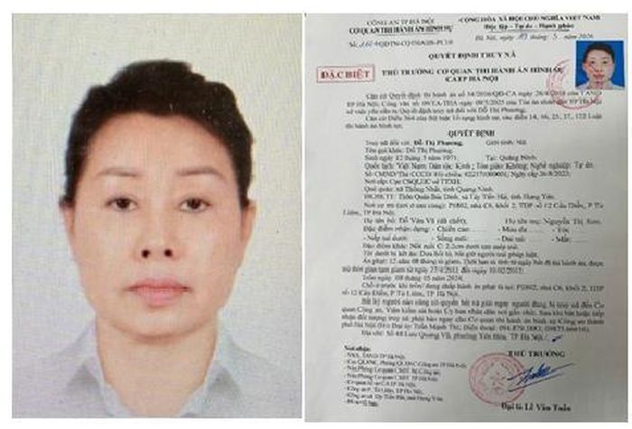 Đối tượng truy nã Đỗ Thị Phương. Ảnh: CATP Hà Nội
